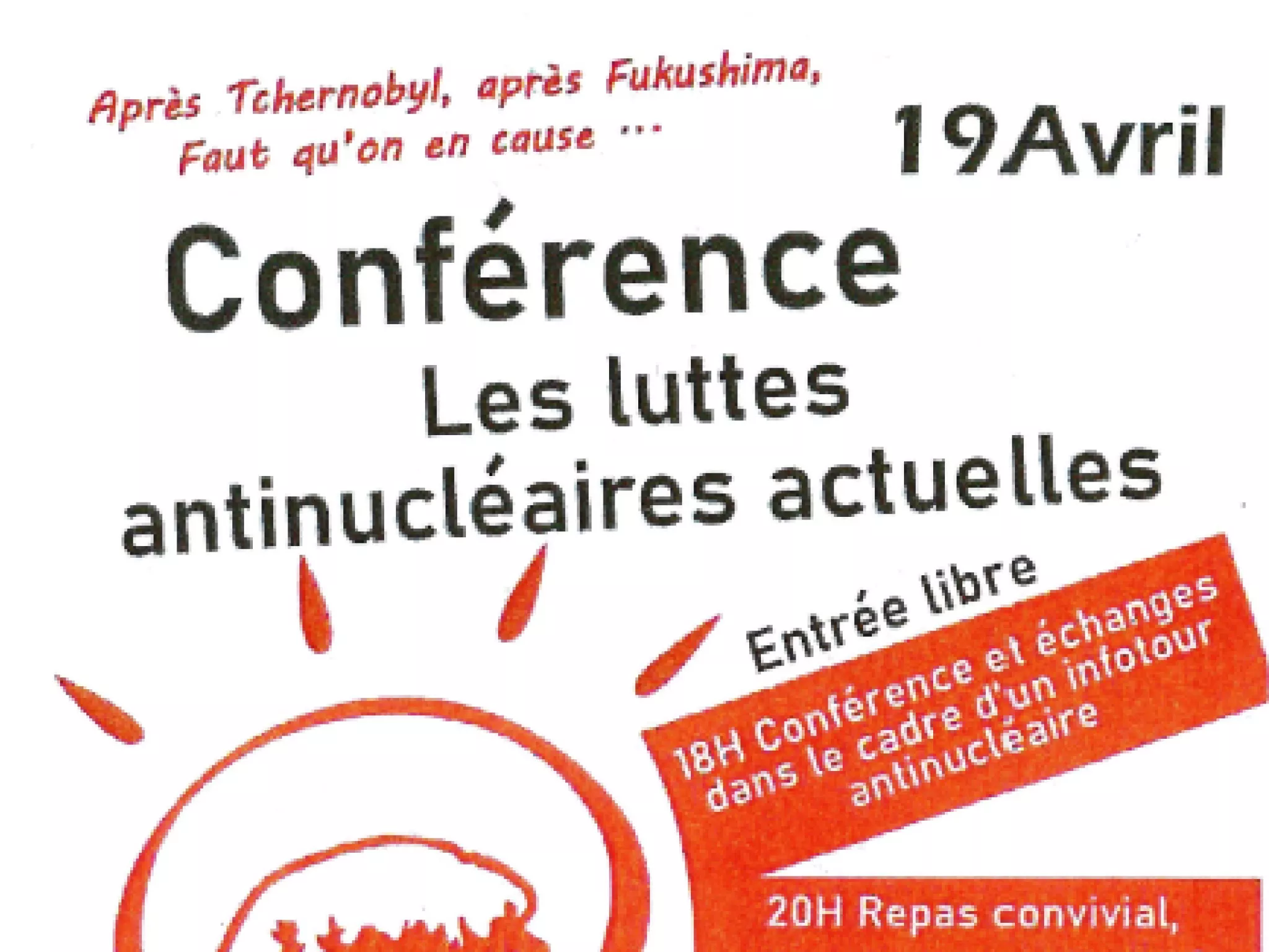 Affiche de l'évenement avec une ampoule